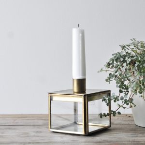 BRASS NKUKU CANDLESTICK HOLDER