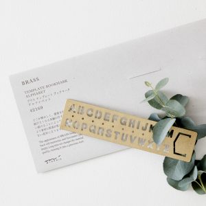 BRASS STENCIL BOOKMARK