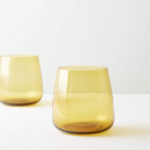 AMBER COLOURED GLASS