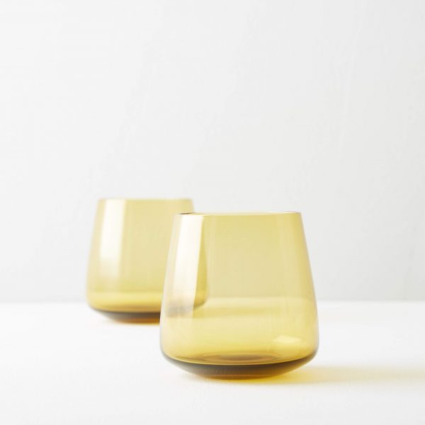 AMBER COLOURED GLASS - Image 2