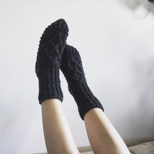 JANA SLIPPER SOCKS (DARK GREY) - Image 3