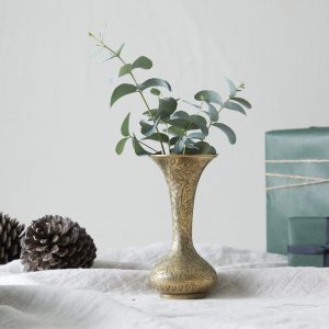 Engraved Flower Vase