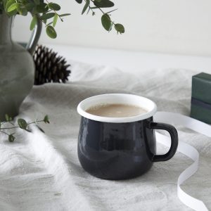 GREY ENAMEL MUG