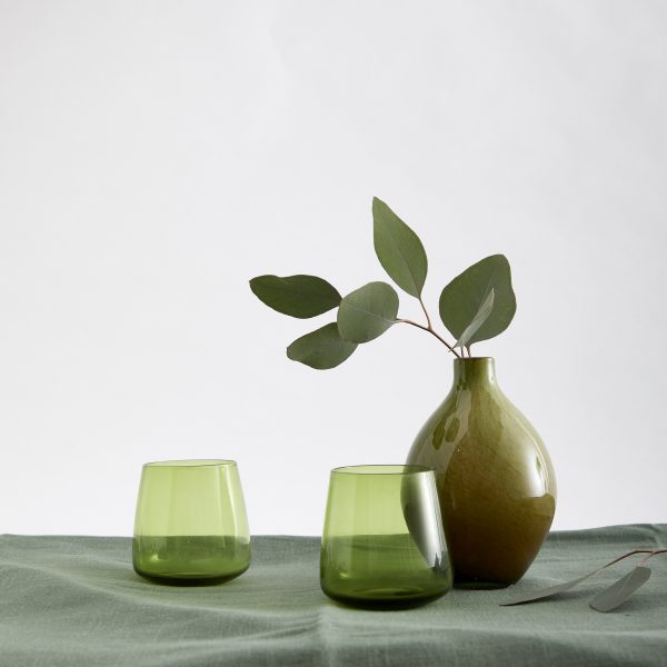 MOTTLED GREEN VASE - Image 2