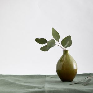MOTTLED GREEN VASE